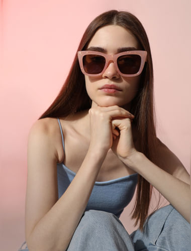 Pink Cat-Eye Sunglasses