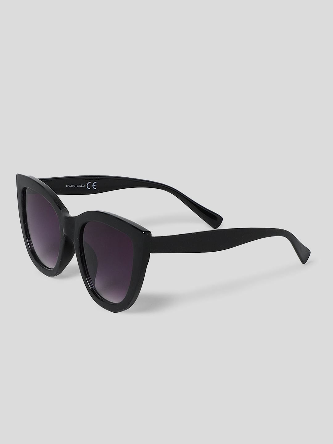 All black cat eye sunglasses best sale