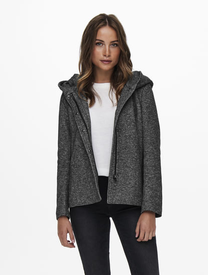 Grey Lightweight Hooded Jacket