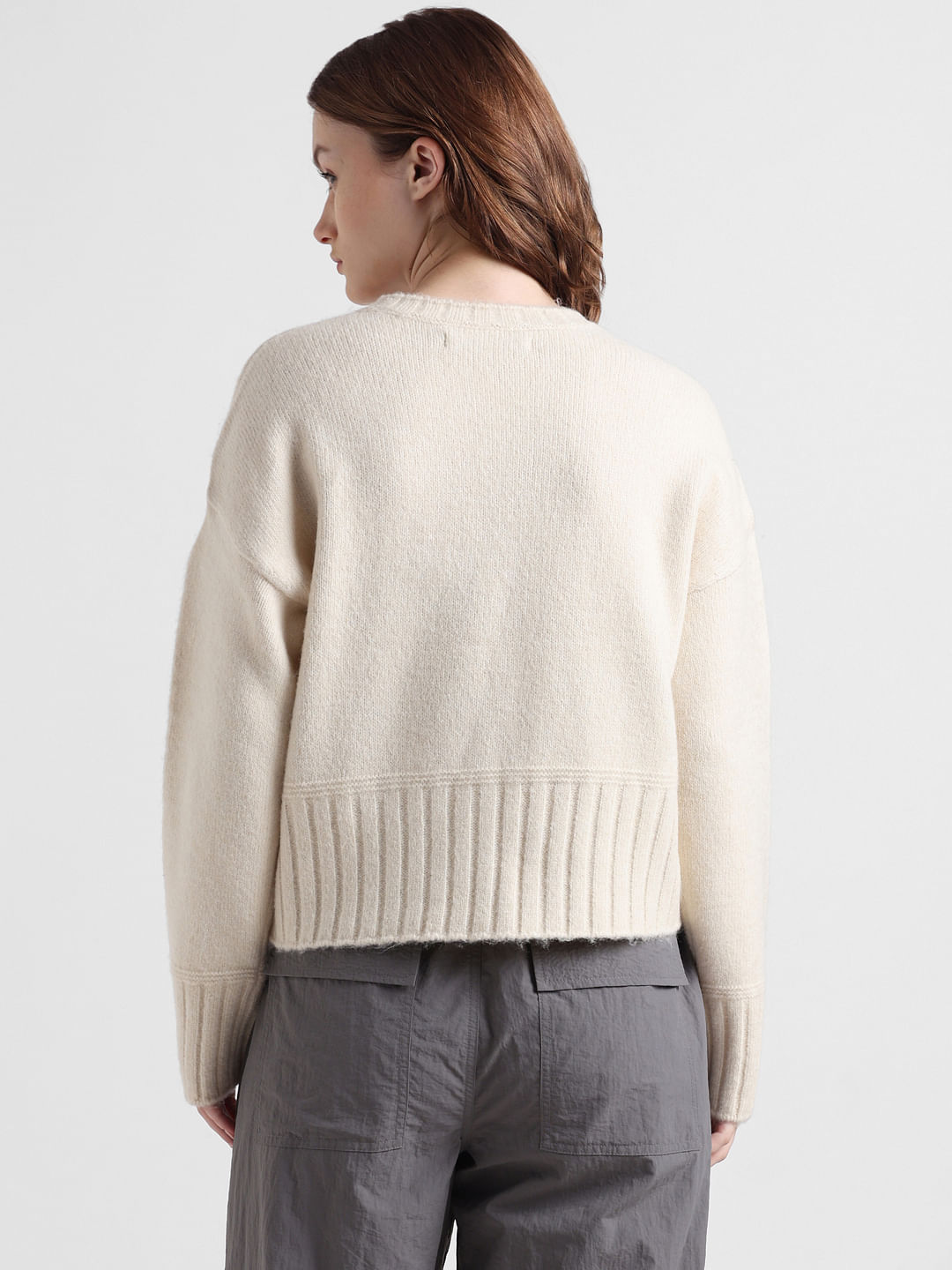 Loose pullover clearance sweater