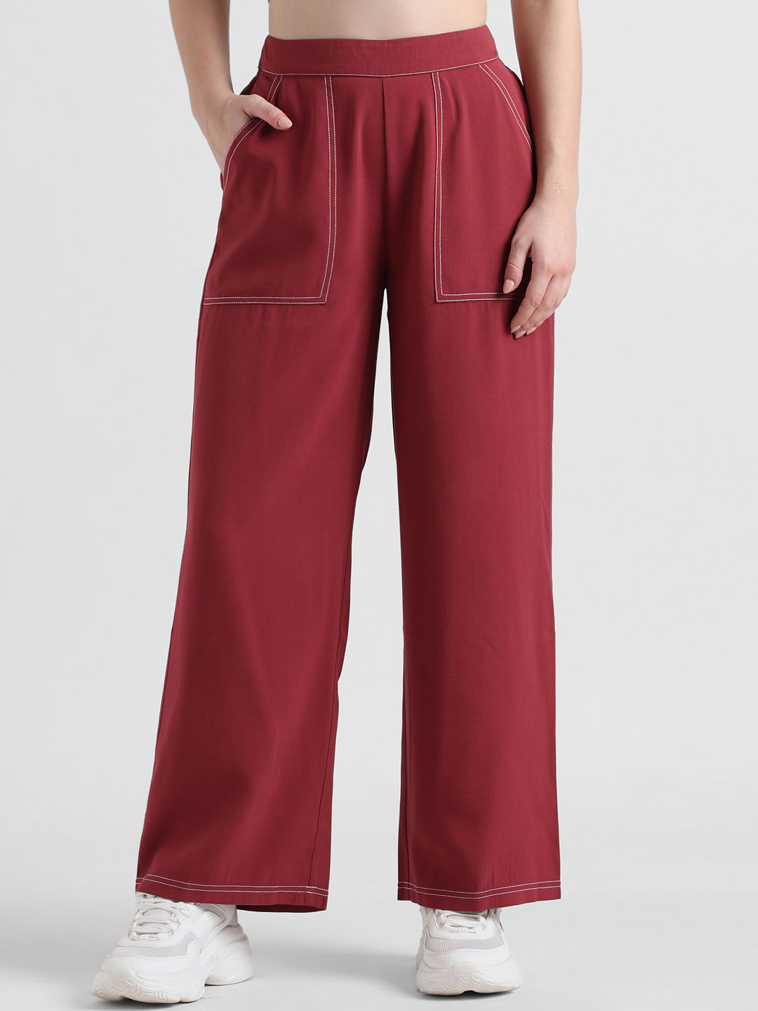 Red Wide Leg Pants | Made in South Africa | Equilibrio
