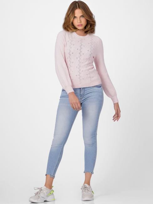 Pink Knit Pullover