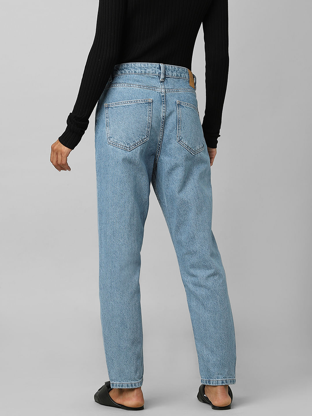 Kids' Mom Jeans in Light Wash | Postie