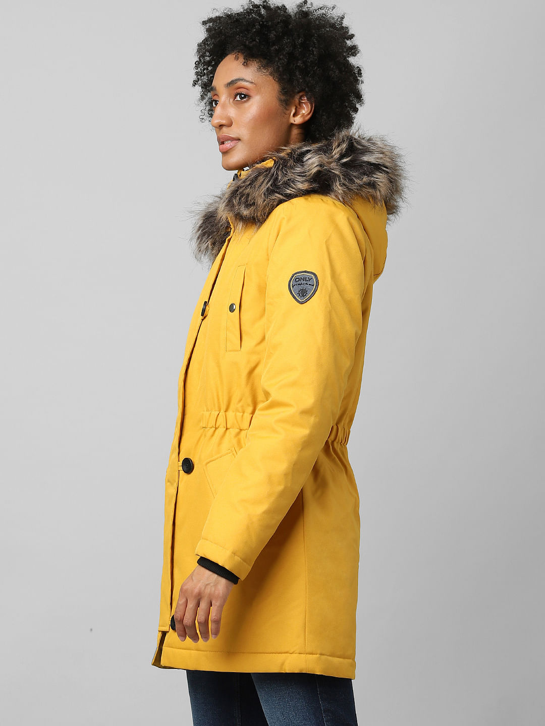 Parka yellow on sale