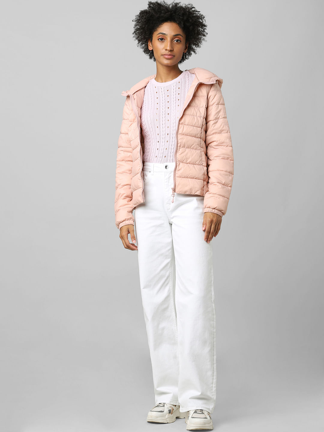 Only pink sales puffer jacket