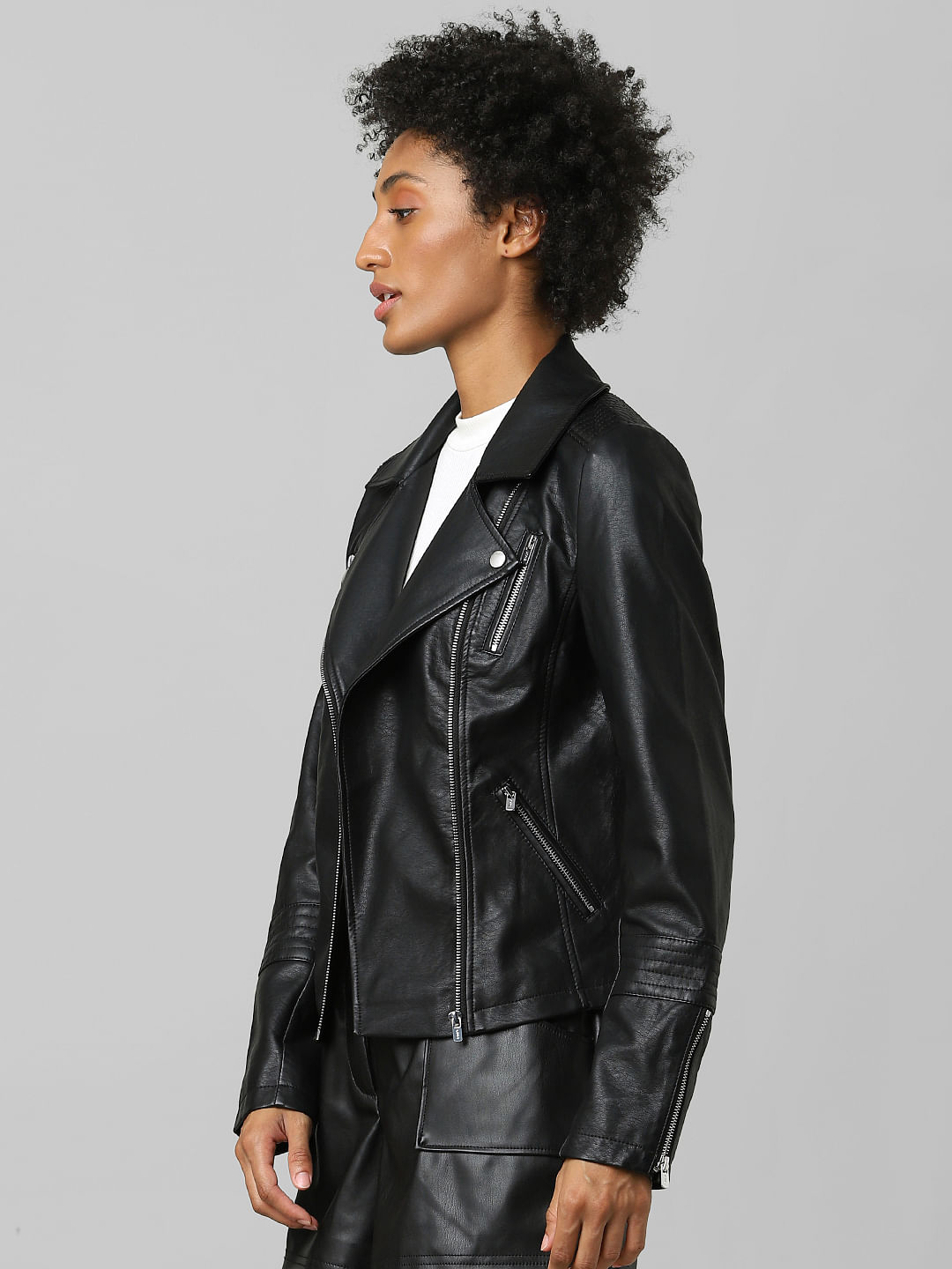 faux leather jacket on sale