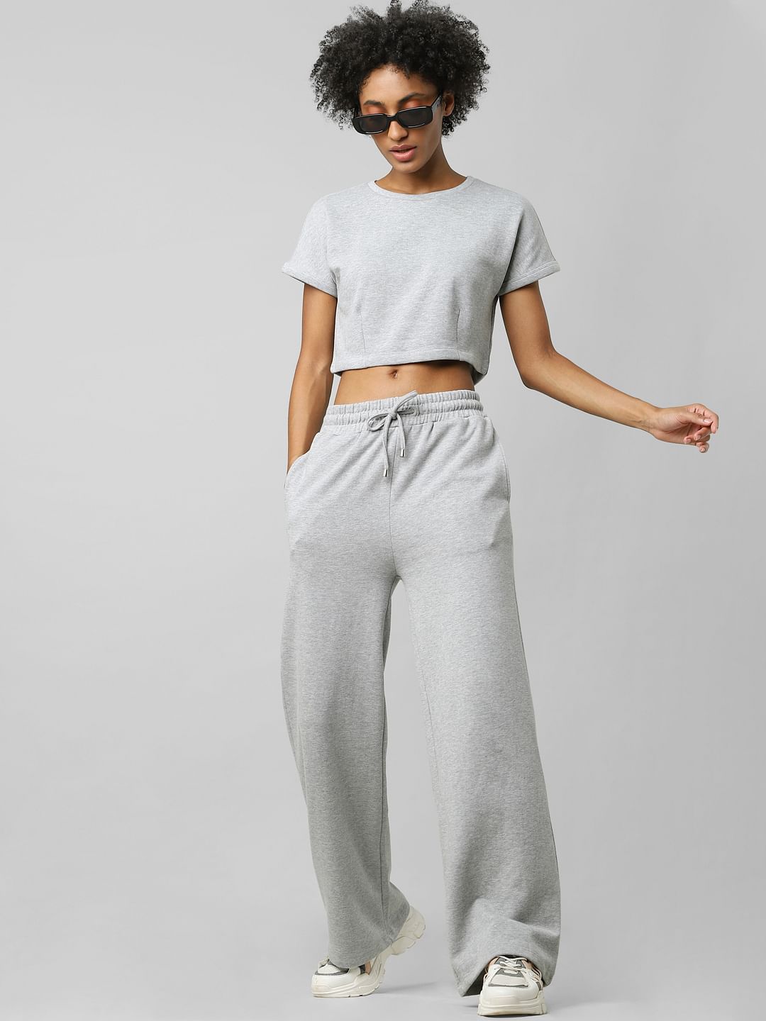 Soft grey sweatpants hot sale