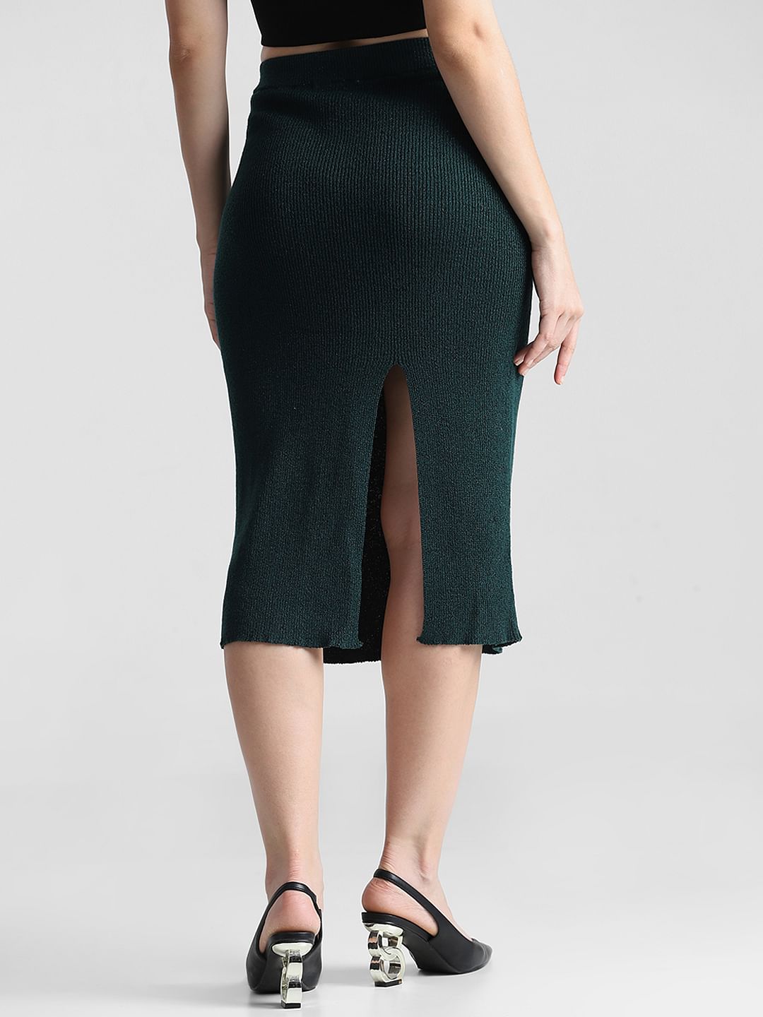 Green midi skirt shop 7 little words