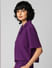 Purple Resort Collar Jersey Co-ord Shirt