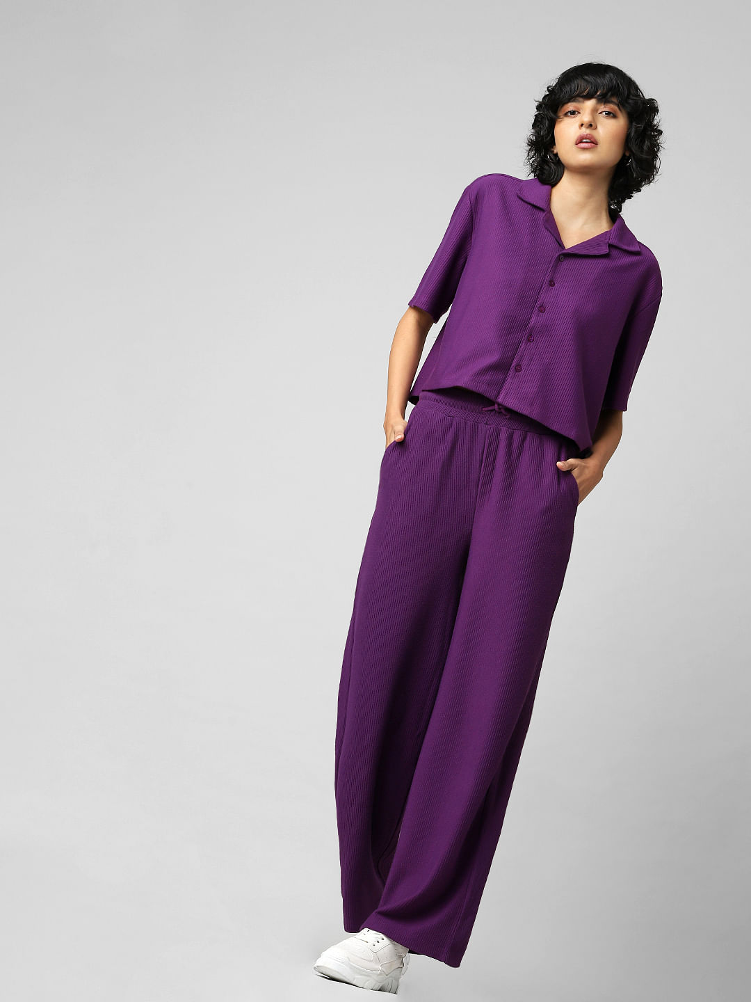 Trendyol Collection Pants - Purple - Wide leg @ Best Price Online | Jumia  Egypt