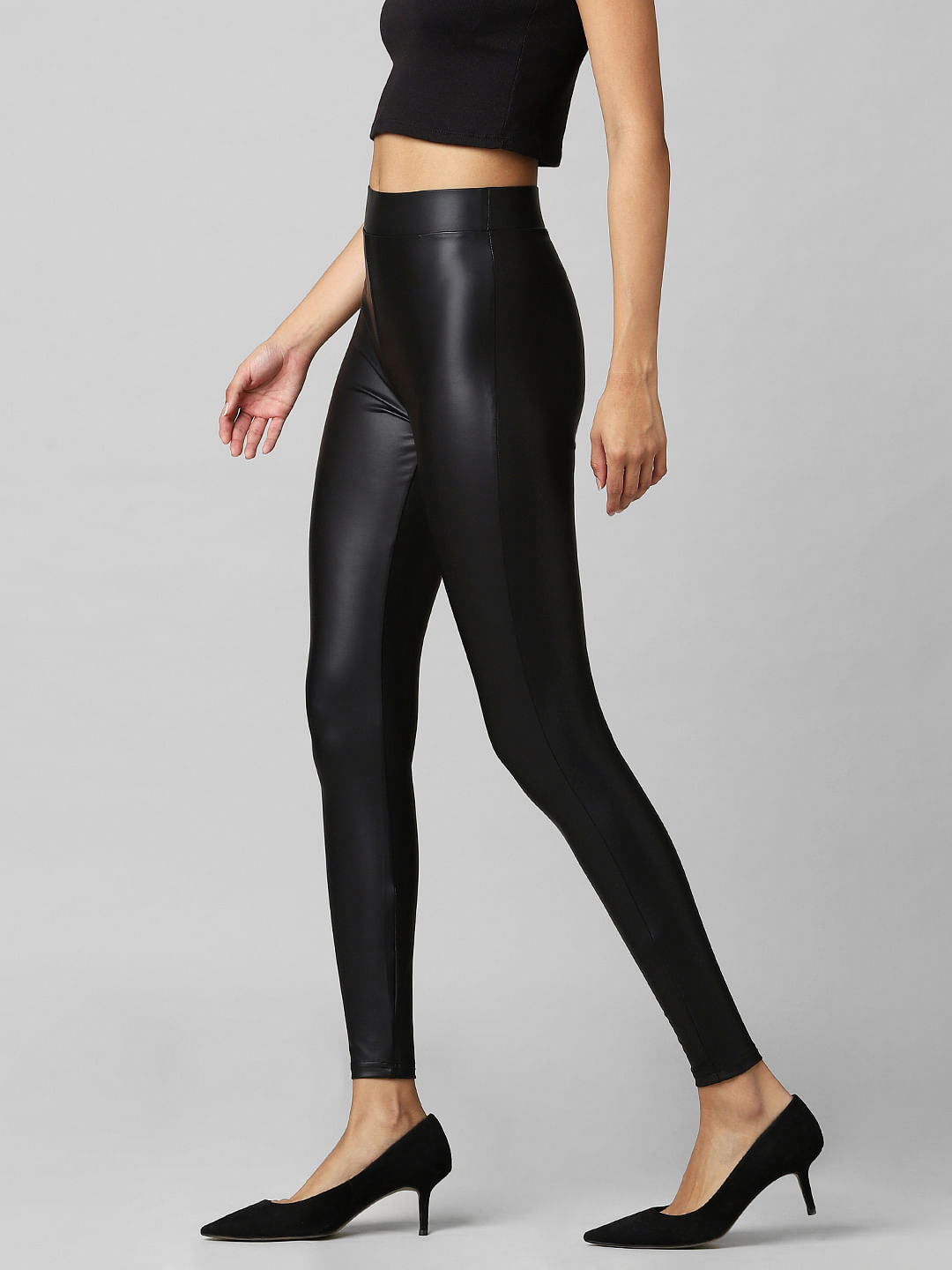 Shine All Day Faux Leather Leggings