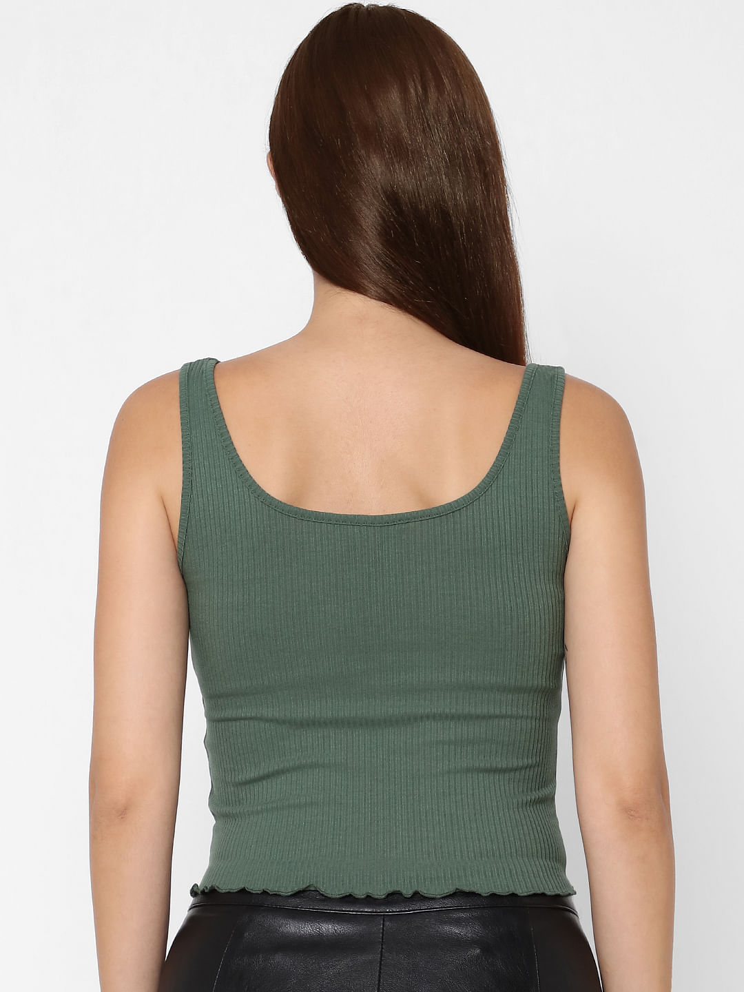 WOMEN FASHION Shirts & T-shirts Ribbed Zara crop top discount 62% Beige S 