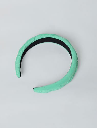 Pack of 2 Hairbands - Green & Cream