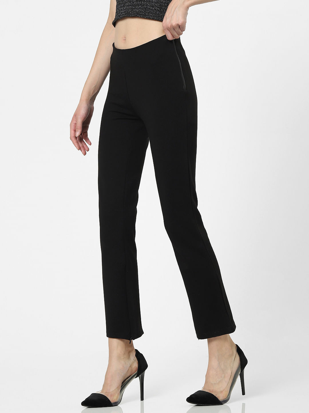 Airlift High-Waist Conceal-Zip Capri Pants in Espresso by Alo Yoga | Ballet  for Women