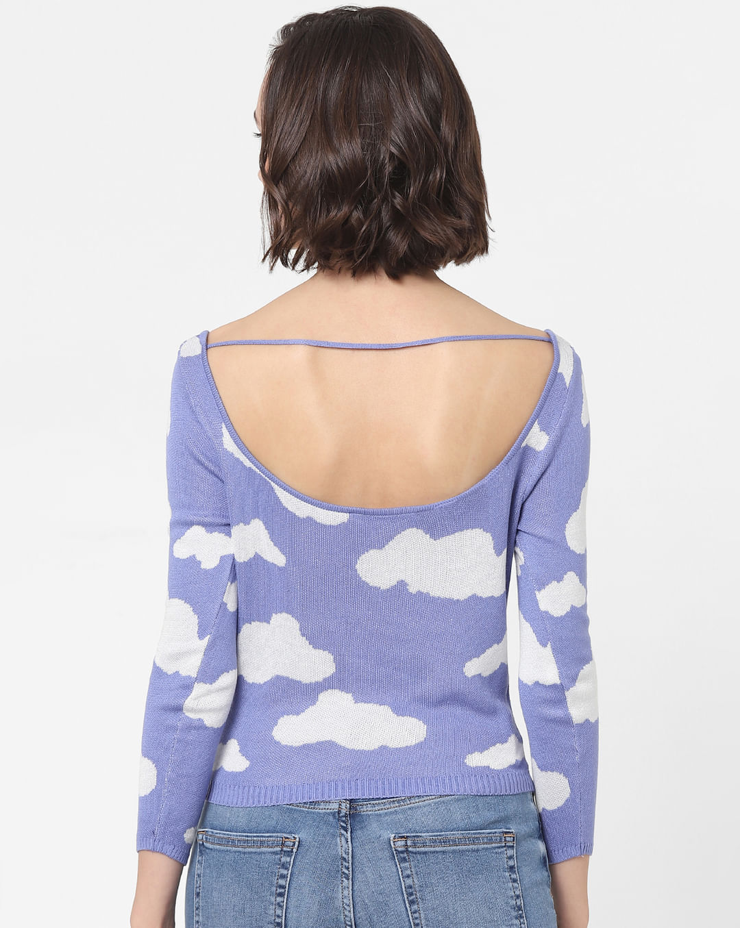 Buy Light Purple Cloud Knit Top for Women, ONLY