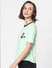X MINIONS Green Contrast Tipping T-shirt