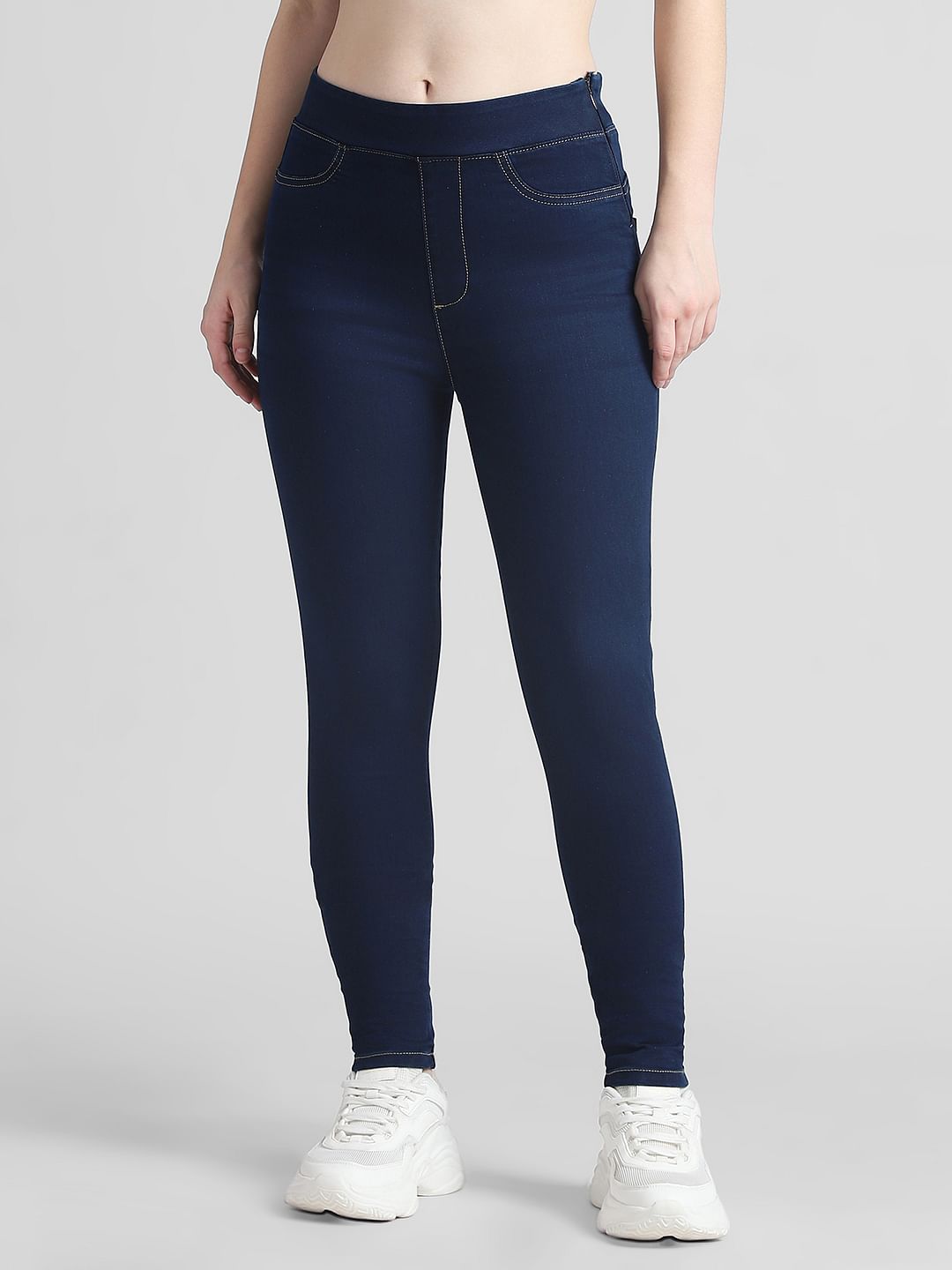 Dark navy jeggings hotsell