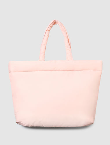 Pink Puffer Shopper Bag