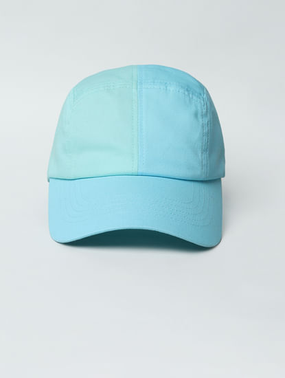 Blue Colourblocked Baseball Cap