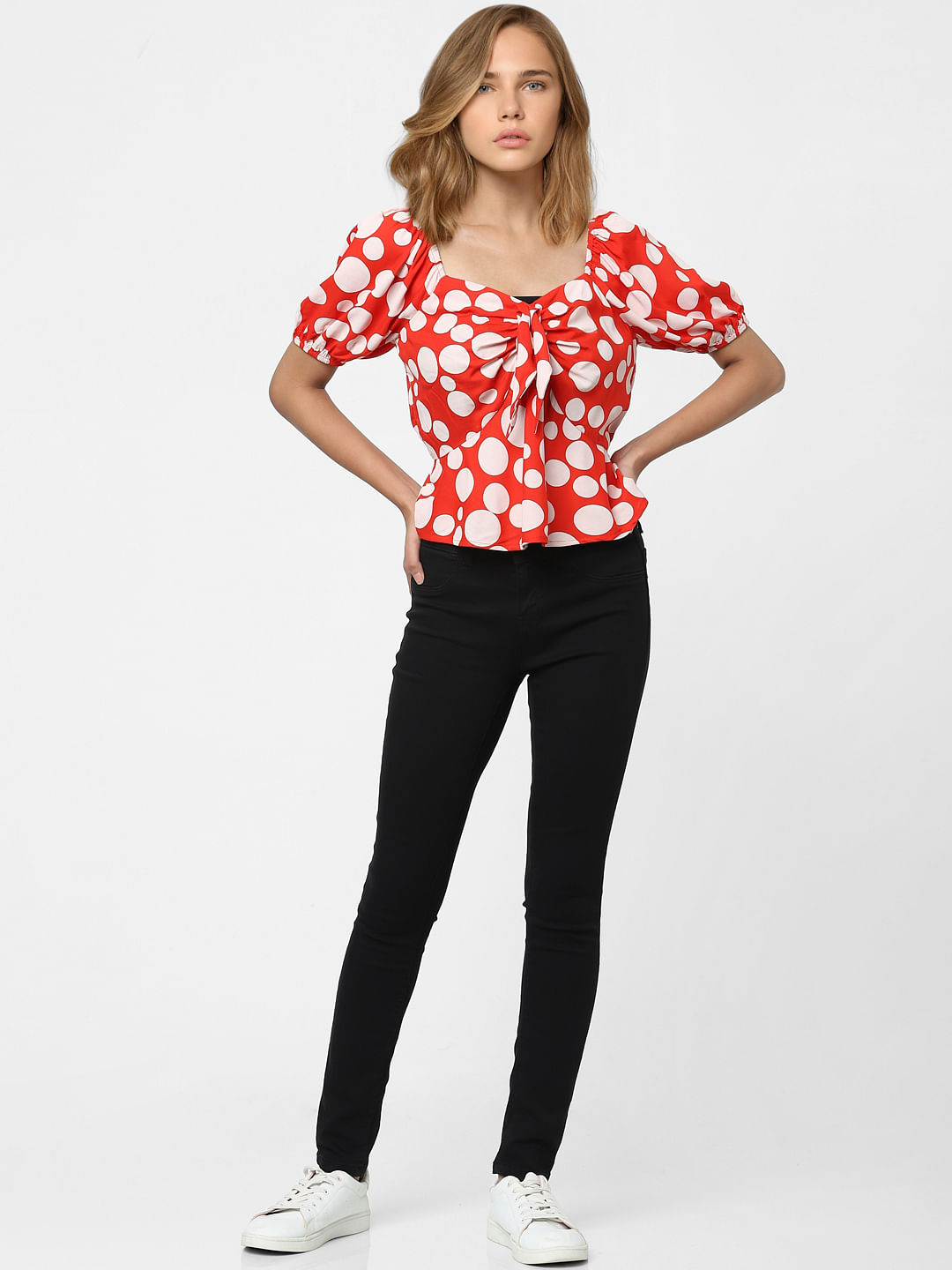 Polka dots tops online hot sale shopping