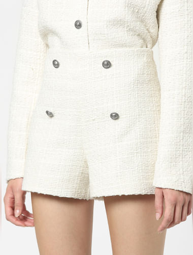 Off-White Tweed Shorts