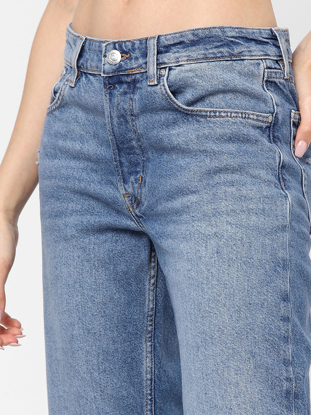 WOMEN FASHION Jeans Boyfriend jeans Strech Navy Blue 38                  EU discount 69% Zara boyfriend jeans 