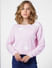 Pink Jacquard Pullover