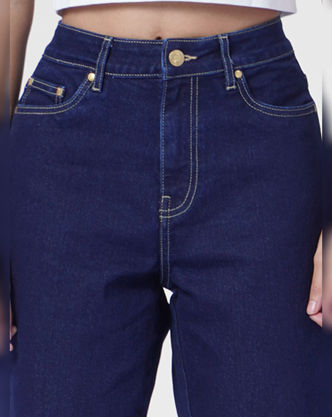SHEIN Blue Denim High Rise Bell Bottom Jeans Women's Size 27 New - beyond  exchange