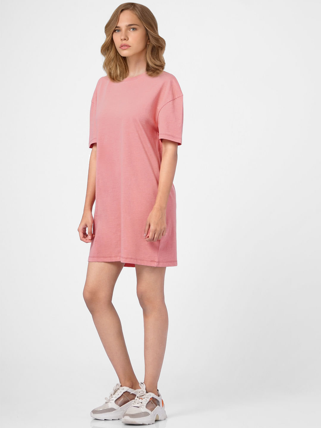 Pink oversized store t shirt dress