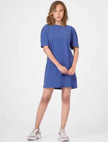 Blue T-shirt Dress