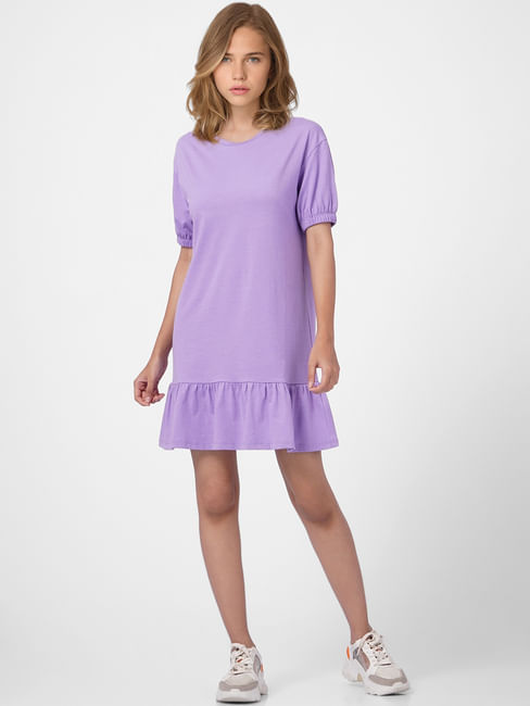 Lilac T-shirt Dress