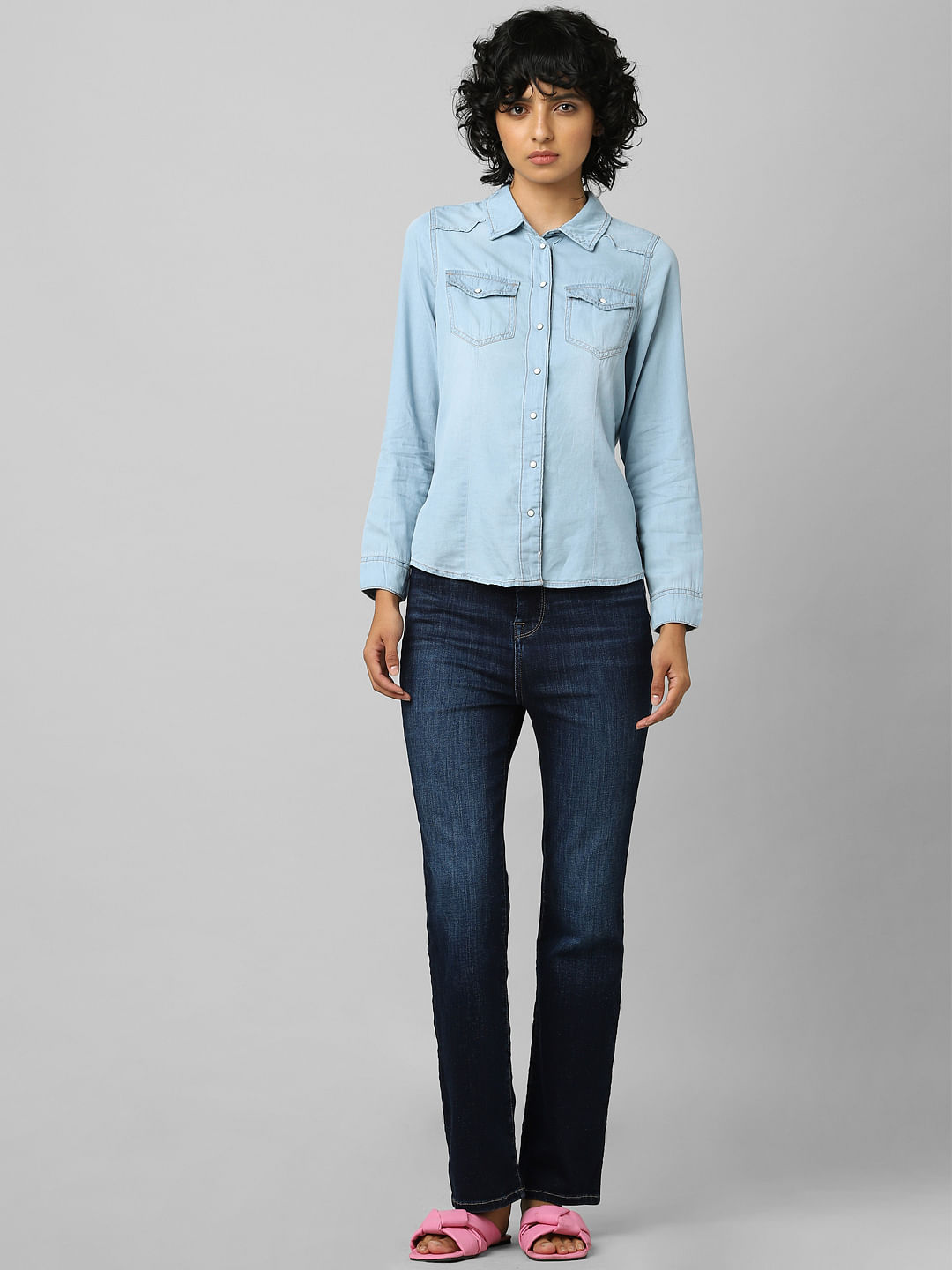 Buy Blue Shirts for Women by CEFALU Online | Ajio.com