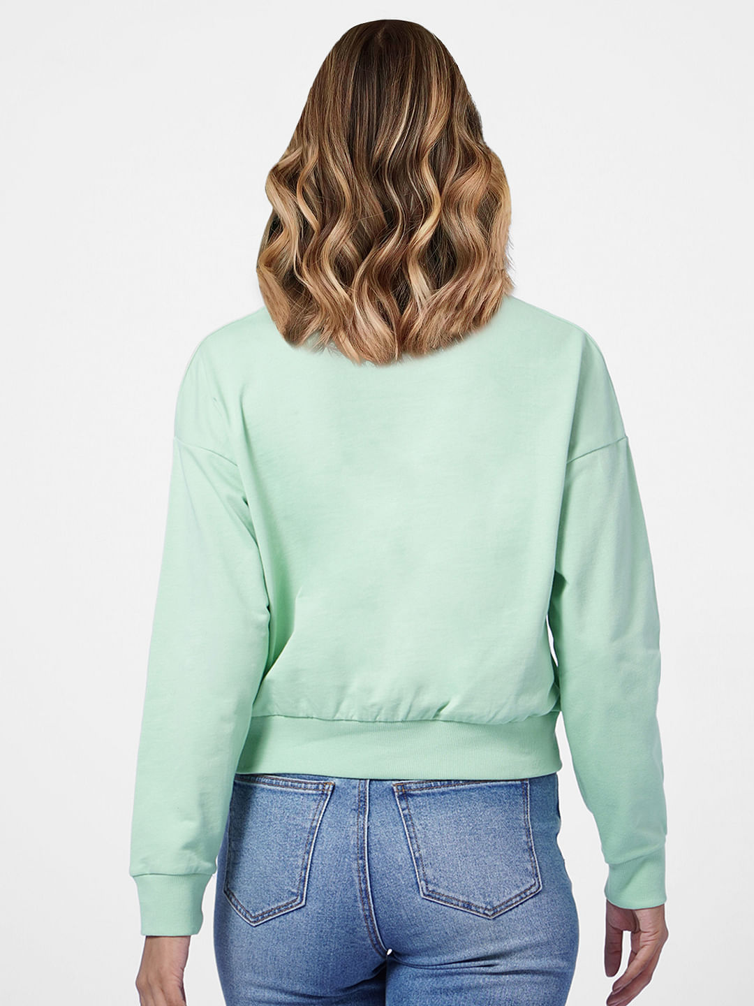 mint green sweatshirt womens