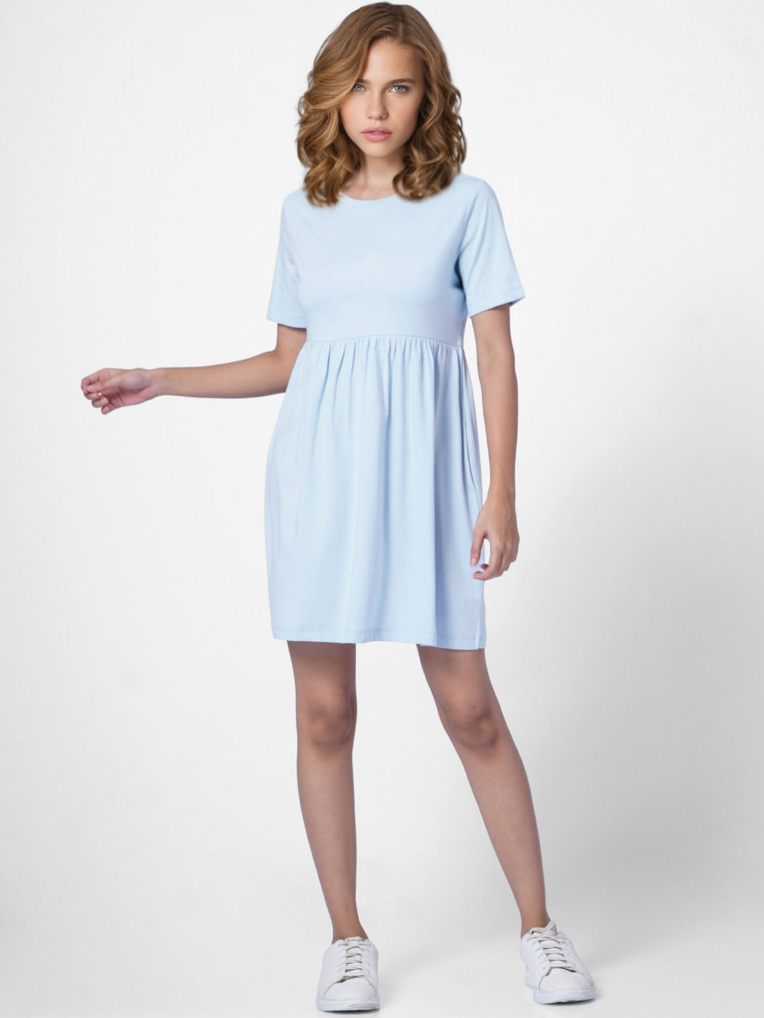 Light Blue Jersey Dress