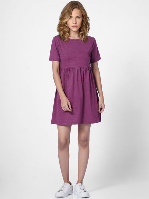 Purple Jersey Dress