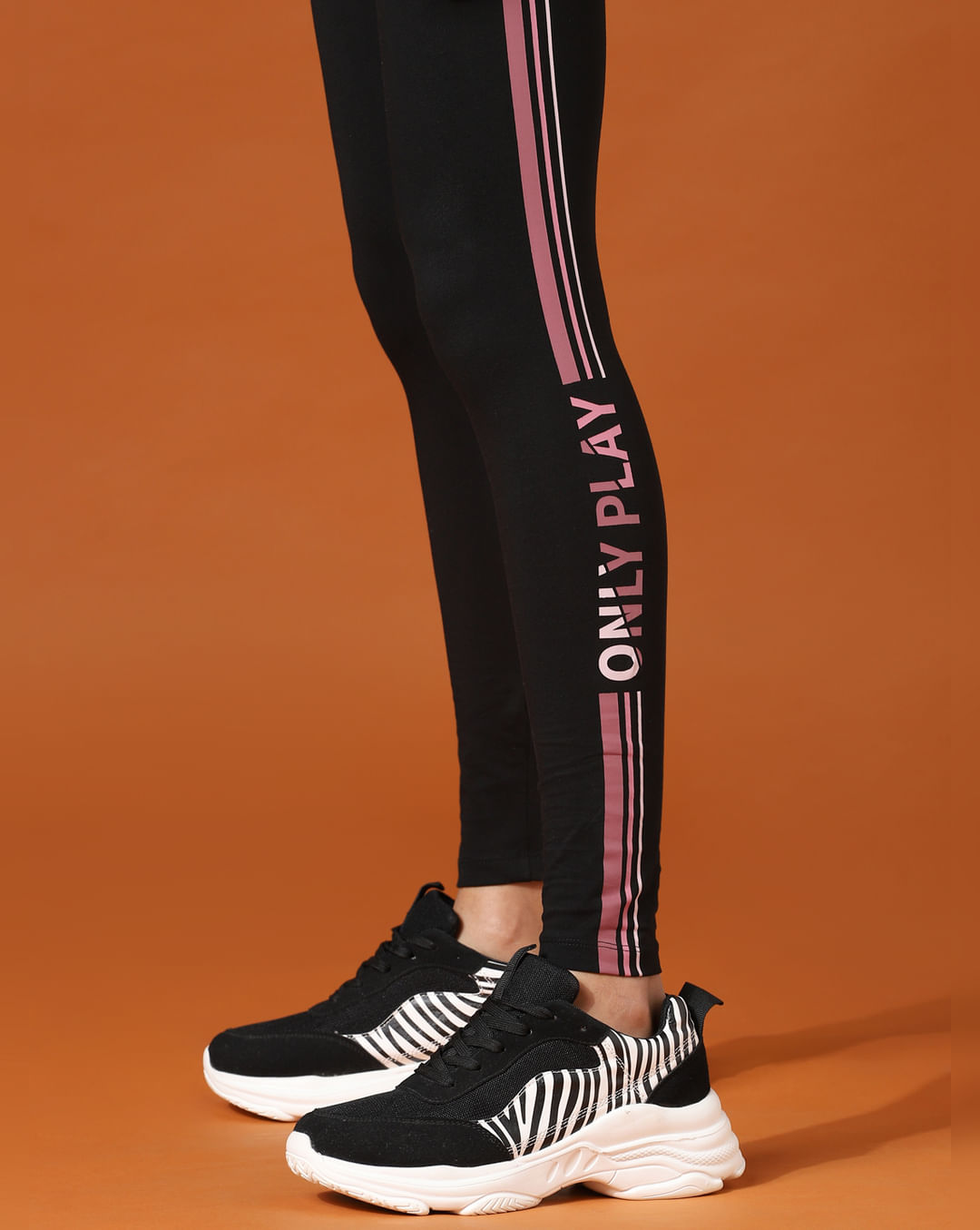 PUMA Women's Brand Love All Over Print Leggings-Black - Hibbett