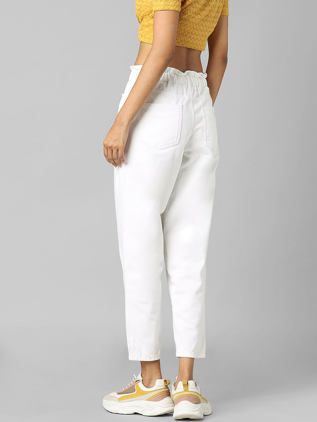 KRAUS JEANS Bottoms Pants and Trousers  Buy KRAUS JEANS Blue Loose Fit  Solid Peg Trousers Online  Nykaa Fashion
