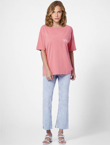 Pink Loose Fit T-shirt