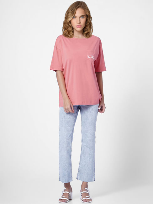 Pink Loose Fit T-shirt