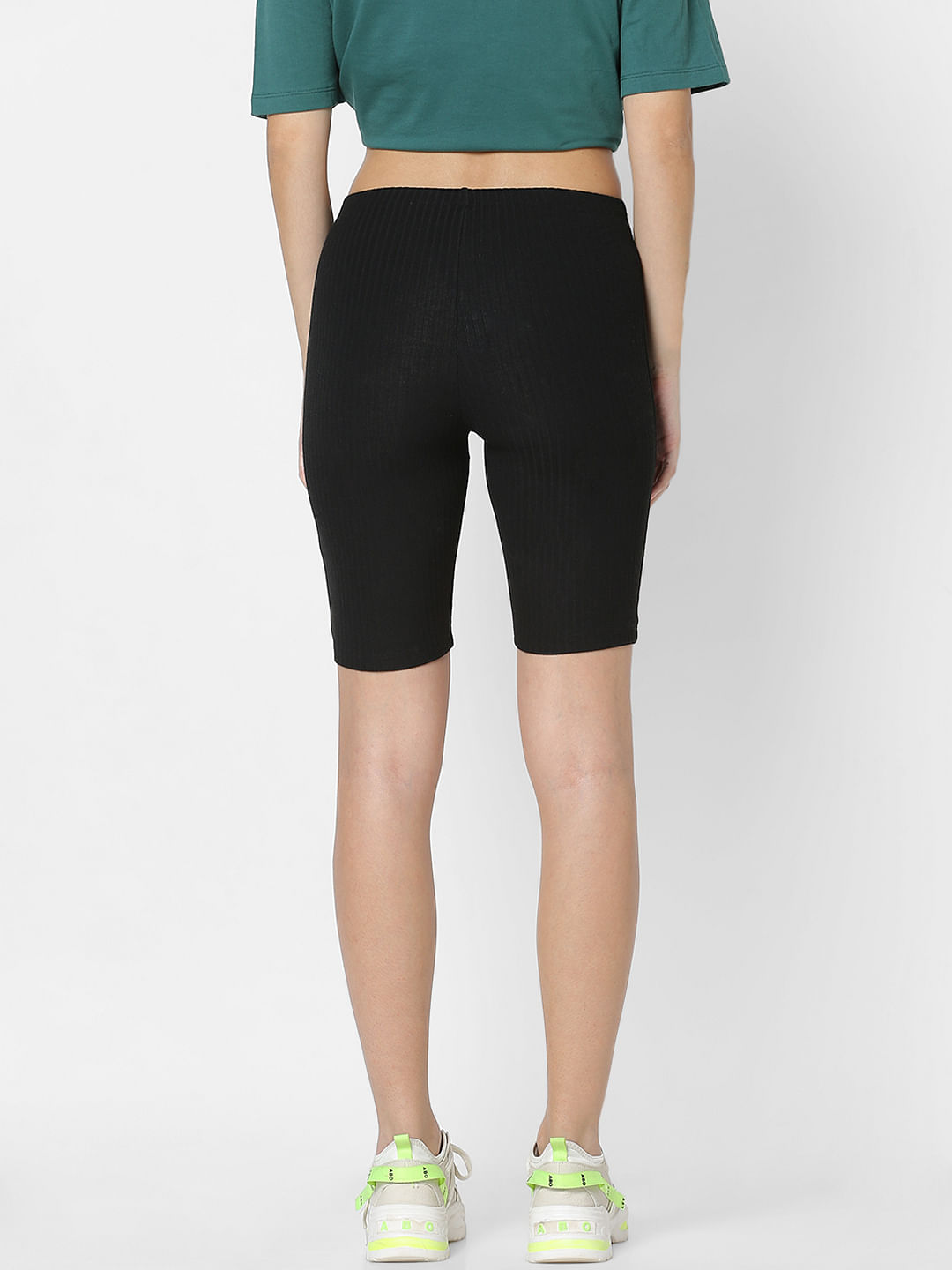 High waisted best sale black biker shorts