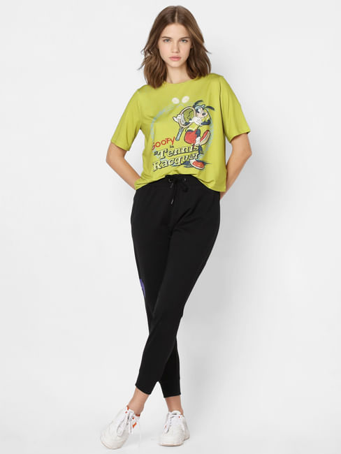 Yellow Goofy Print T-shirt