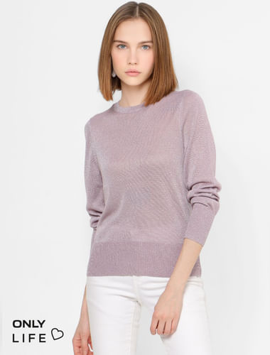 Light Lavender Shimmer Pullover