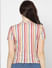 Pink Multicoloured Striped Top