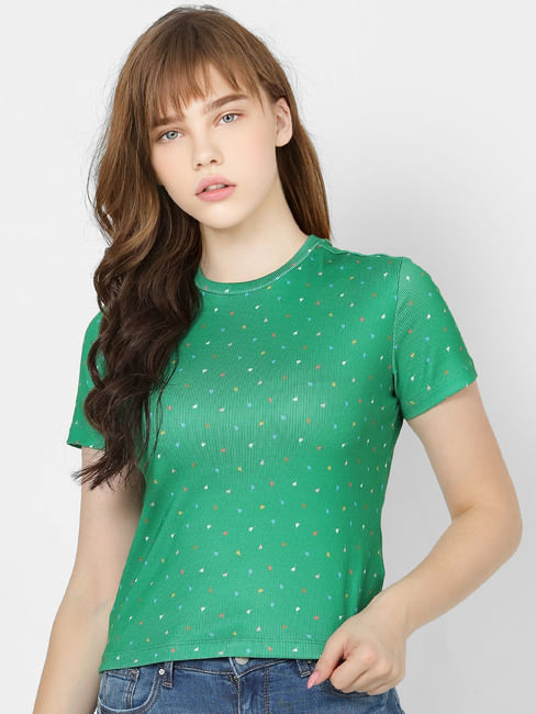 Green All Over Print T-shirt