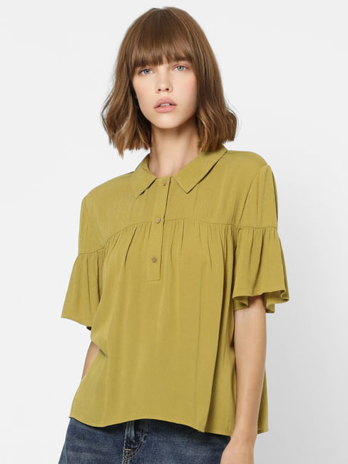 Olive Green Polo Neck Shirt 