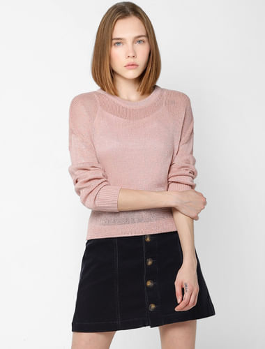 Pink Shimmer Pullover