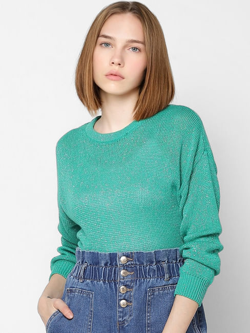 Green Shimmer Pullover
