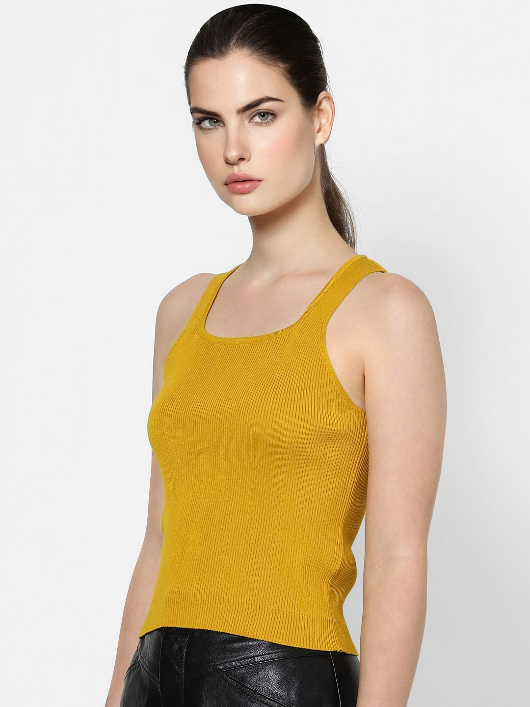 Yellow tank 2025 top womens