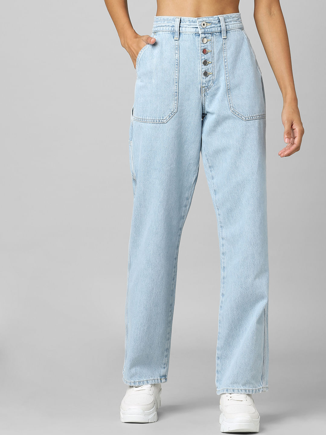 light blue high waisted levi jeans