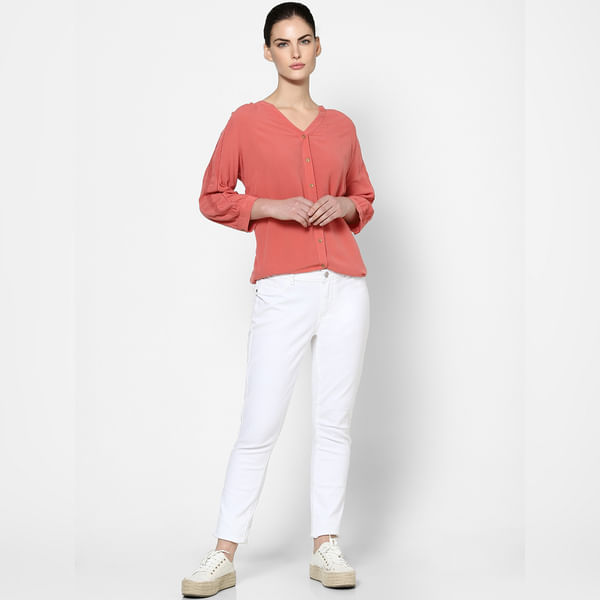 BESTSELLER CLOTHING Pink Long Shirt